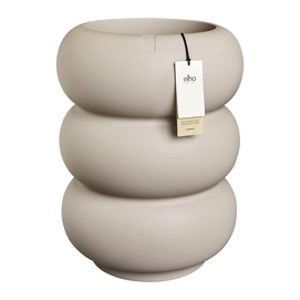 Elho Amber Roll High 43 - Balanced Beige - Ø43 x H 58 cm - Intérieur et Extérieur - 100% Plastique Recyclé