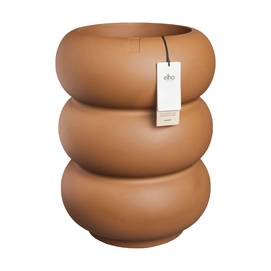 Elho Amber Roll High 43 - Caramel - Ø43 x H 58 cm - Intérieur et Extérieur - 100% Plastique Recyclé