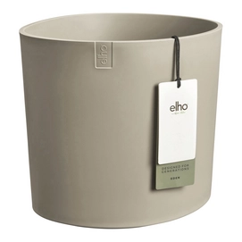 Elho Eden 30 - Taupe Clair - L 31 x B  x H 28 cm - Intérieur et Extérieur - 100% Plastique Recyclé