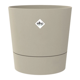 Elho Foss Rond - Beige - Ø43 x H 43 cm - Extérieur - 100% Plastique Recyclé