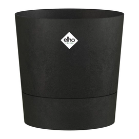 Elho Foss Rond - Noir - Ø 43 x H 43 cm - Extérieur - 100 % Plastique Recyclé