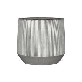 Bloempot Pottery Pots Ridged Harith L White stripe 53,5 x 48 cm