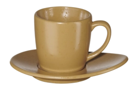 Espressokop Met Schotel ASA Selection Cuba Espresso Ocra Yellow 60 ml