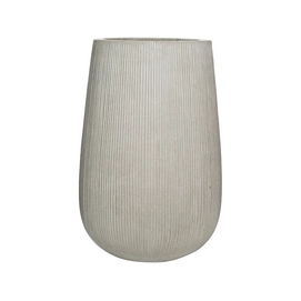 Bloempot Pottery Pots Ridged Patt High M Light grey Vertically Ridged 44 x 66 cm