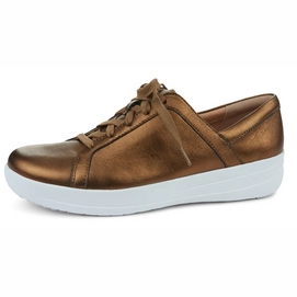 FitFlop F-Sporty II Lace Up Sneakers - Iridescent Leather Bronze Iridescent