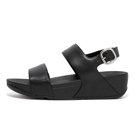 FitFlop Lulu Sandal Leather All Black Damen-Schuhgröße 36