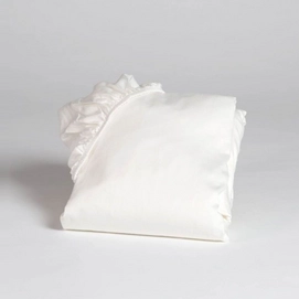 Spannbettlaken Yumeko Warm Weiß (Satijn)-90 x 200 cm