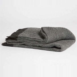 Wollen Plaid Yumeko Knitted Dark Grey