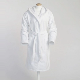 Badjas Terry Velours Pure White Vrouw Yumeko
