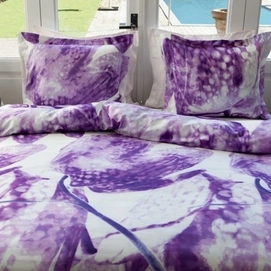 Bettwäsche Refined Ezra Violett Mako-Satin