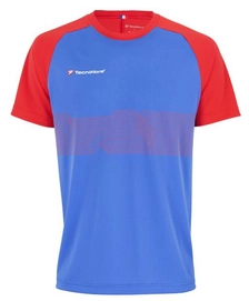 T-shirt de tennis Homme Tecnifibre F2 Airmesh Bleu