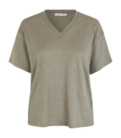 T-Shirt Samsoe Samsoe Eli Damen Silver Sage-XS