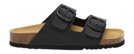 Tongs Scholl Femme Josephine Suede Sa Black