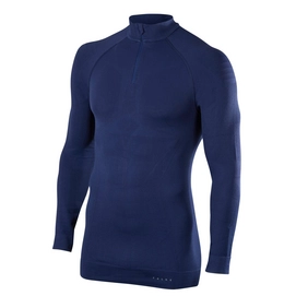 Sous-vêtement thermique Falke Men Maximum Warm Zip Shirt Dark Night Bleu Nuit