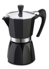 Cafetière Italienne G.A.T Fashion Noire 3 Tasses Inductie