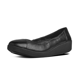 FF2 by FitFlop F-Pop Leather All Black