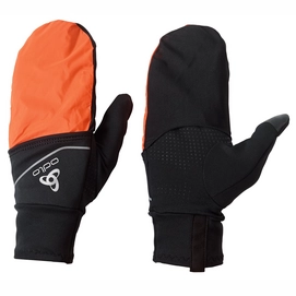 Handschoenen Odlo Gloves Intensity Cover Safety Light Black Orange Clown Fish