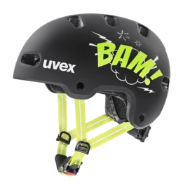 Fietshelm Uvex Kids Kid 4 Style Bam Black Lime Matt
