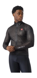 Fietsjack Castelli Men Squall Shell Light Black/Silver Gray