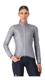 Fietsjack Castelli Women Aria Shell 2 Silver Gray
