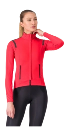 Fietsjack Castelli Women Perfetto RoS 3 Hibiscus/Black Reflex