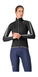 Fietsjack Castelli Women Ultra Rain Cape Black/Silver Reflex