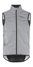 Fietsjack Craft Men Adv Essence Lumen Wind Vest Silver Reflective/Black