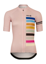 Fietsshirt AGU Women Rainbow Jersey SS Essential Pink Frost