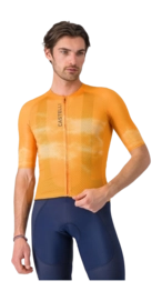 Fietsshirt Castelli Men Climber's A/C Jersey Vivid Orange/Smoky Gray