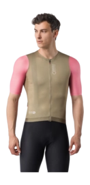 Fietsshirt Castelli Men Corretto Jersey Elmwood/Rosa Giro/White