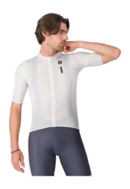 Fietsshirt Castelli Men Drittone Logo Jersey White/Black