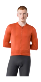 Fietsshirt Castelli Men Espresso 2 LS Jersey Paprika