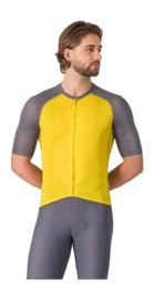 Fietsshirt Castelli Men Unlimited Endurance 3 Jersey Mango Mojito/Smoky Gray/Elmwood