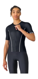 Fietsshirt Castelli Women Anima Flow Jersey Black/White