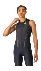 Fietsshirt Castelli Women Anima Flow Sleeveless Black/White