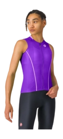 Fietsshirt Castelli Women Anima Flow Sleeveless Ultraviolet/Purple Mist