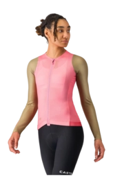Fietsshirt Castelli Women Corretto Long Sleeve Jersey Rosa Giro/Elmwood