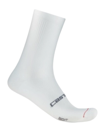 Fietssok Castelli Unisex Espresso 18 White