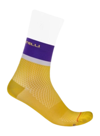 Fietssok Castelli Women Tonal Logo 12 Mango Mojito/Ultraviolet/Purple Mist