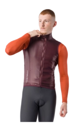 Fietsvest Castelli Men Aria Shell 2 Deep Bordeaux