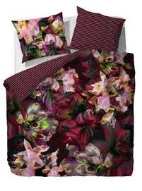 Taies d'oreiller Essenza Fiina Wine Red Satin de Coton (65 x 65 cm)