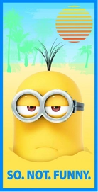 Strandlaken Minions Not Funny
