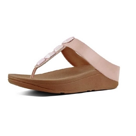 Zehentrenner FitFlop Roka Leather Dusky Pink