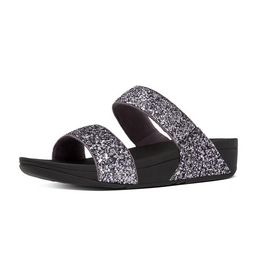 FitFlop Glitterball Slide Pewter