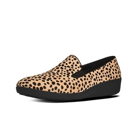 Ballerina FitFlop F-Pop Skate Pony Hair Leopard