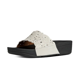 FitFlop Flora Slide Nubuck White