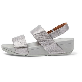 FitFlop Mina Textured Glitz Back-Strap Sandals Silver Damen-Schuhgröße 40