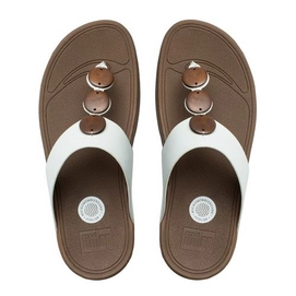 Slipper FitFlop Petra™ Leather Urban White