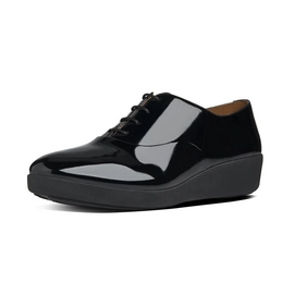 FF2 by FitFlop F-Pop Oxford Patent All Black