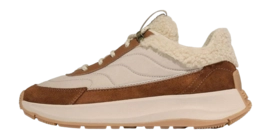 Sneaker FitFlop F-Mode Flow Shearling Mix Sneaker Damen Deep Tan/Camel Mix